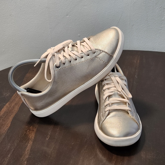 Cole Haan Shoes - Cole Haan Grand Crosscourt Womens 5.5B Gold Lace Up Casual Sneakers